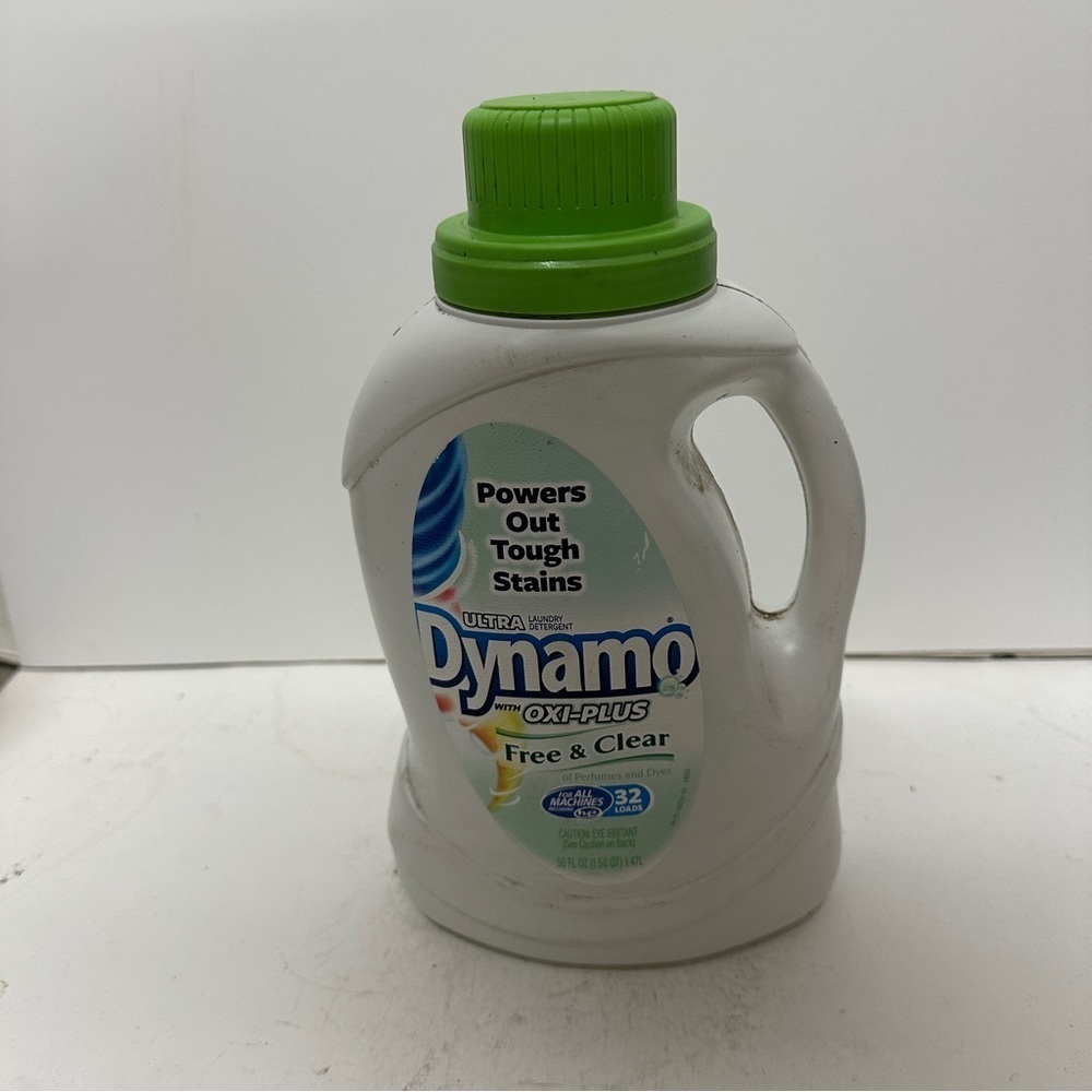 Ultra Dynamo Oxi-Plus Laundry Detergent Liquid Free & Clear 50 OZ